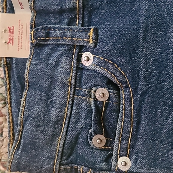 LEVIS BOYS 502 REGULAR TAPER STRETCH BLUE JEANS SIZE 4 REGULAR - Picture 5 of 12